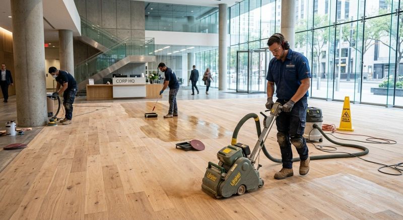 Our team working on Flooring Service projects in Hudson, MA