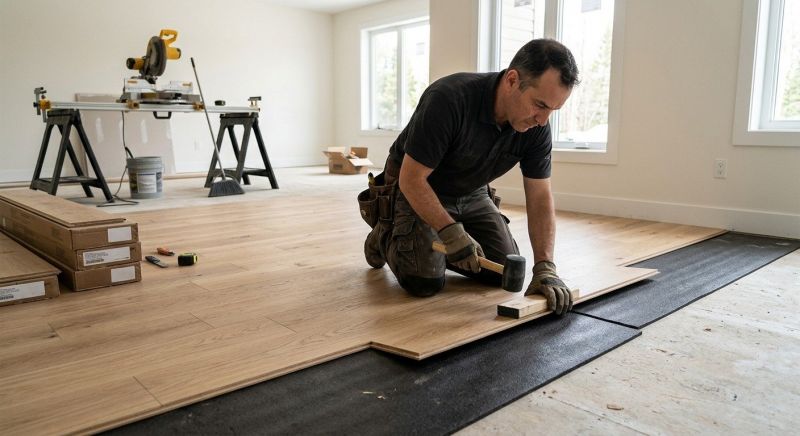 Engineered Wood Installation in Hudson, MA