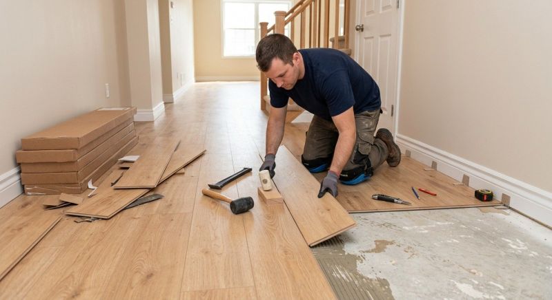 Laminate Floor Installation in Hudson, MA