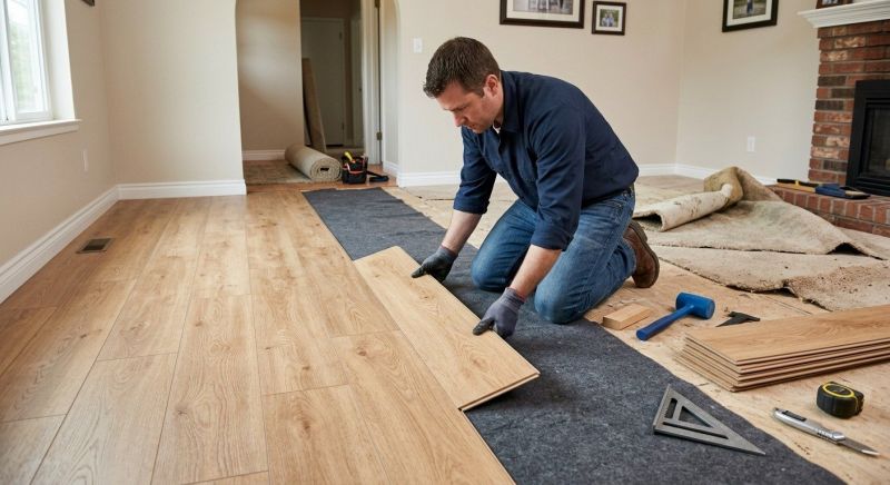 Laminate Floor Remodeling in Hudson, MA