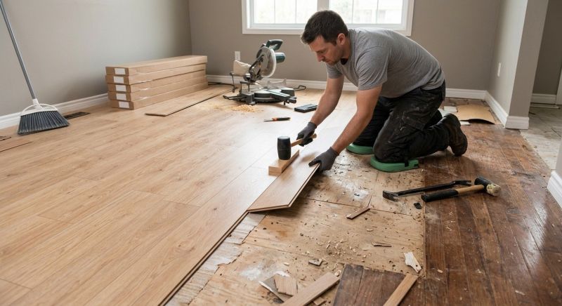 Laminate Floor Replacement in Hudson, MA