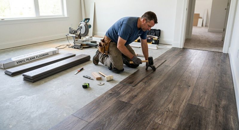 Linoleum Floor Installation in Fitchburg, MA