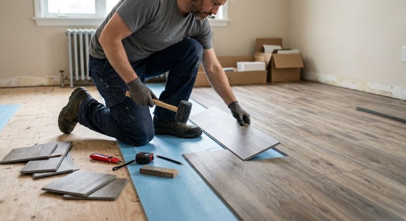 Linoleum Floor Installation in Jamaica Plain, MA