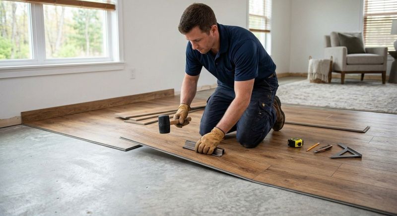 Luxury Vinyl Tile Installation in Roslindale, MA