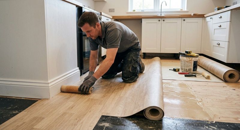 Sheet Linoleum Installation in Ashby, MA