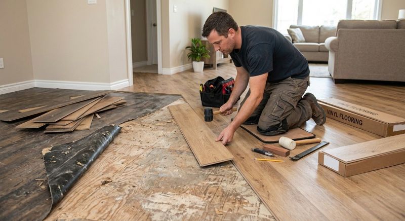 Vinyl Floor Replacement in Hudson, MA